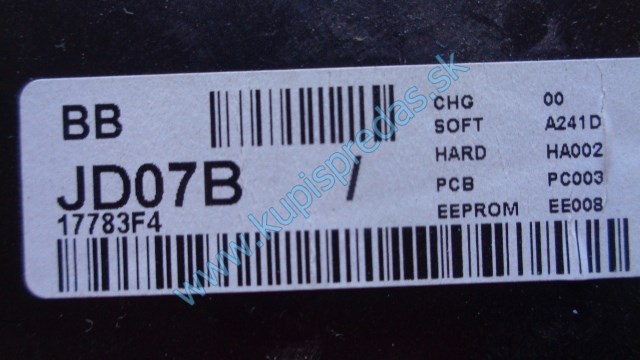 tachometer na nissan qashqai 1,6i, 17783F4 JD07B